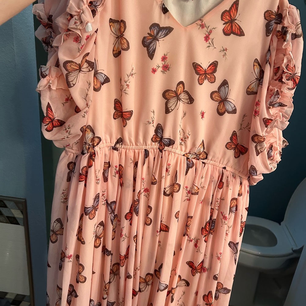 JessaKae Butterfly Blossom Print Dress